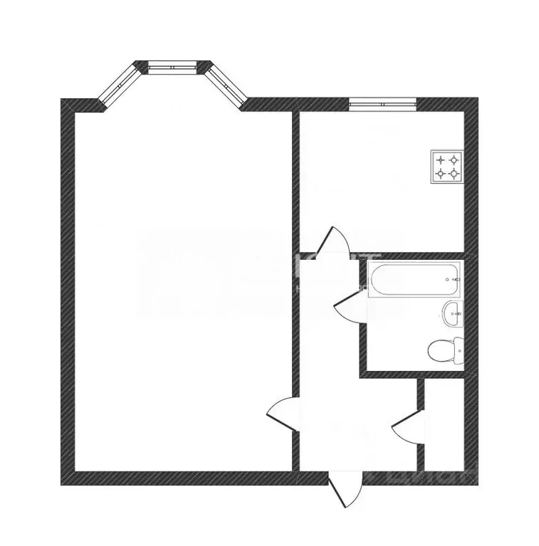 1-к кв. Ямало-Ненецкий АО, Новый Уренгой ул. 26-го съезда КПСС, 2 ... - Фото 2