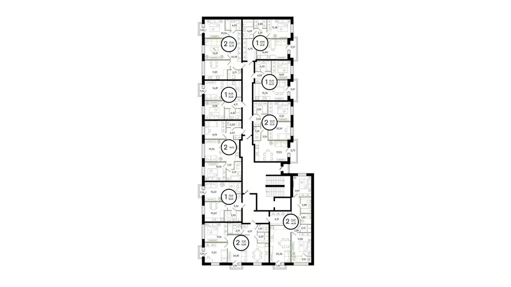 1-комнатная квартира: Тюмень, улица Александра Звягина, 7 (49.39 м) - Фото 1
