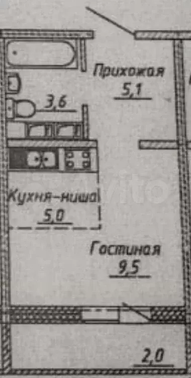 Квартира-студия, 23,5 м, 4/24 эт. - Фото 0