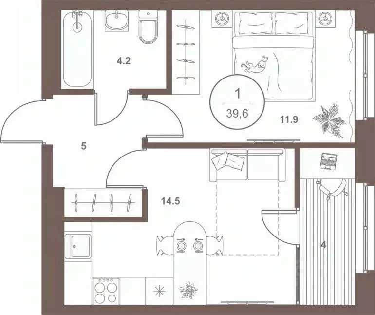 1-к кв. Пензенская область, Пенза Арбеково жилрайон, Дальнее Арбеково ... - Фото 1
