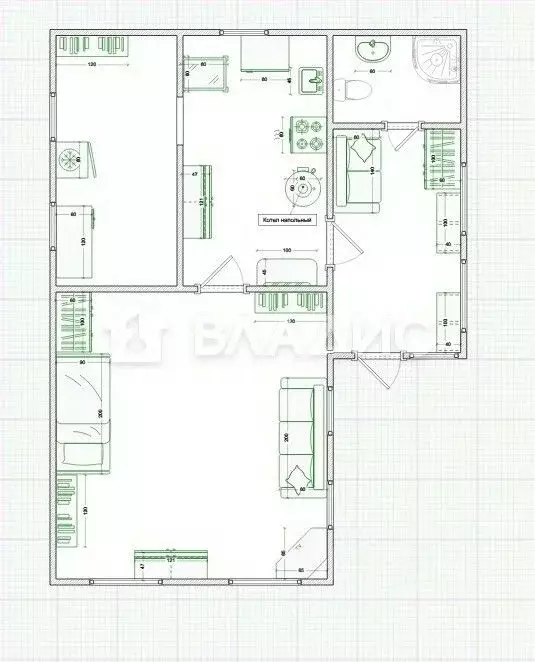 Дом в Калужская область, Калуга ул. Киевка, 28 (59 м) - Фото 2