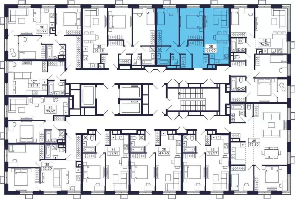 2-к кв. Московская область, Красногорск Павшино мкр, Тетрис жилой ... - Фото 2