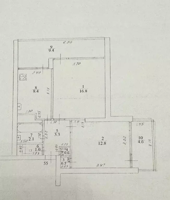 2-к кв. Краснодарский край, Сочи Центральный мкр, ул. Островского ... - Фото 1