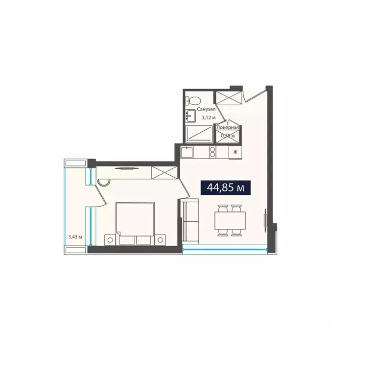 1-к кв. Карачаево-Черкесия, Зеленчукский район, с. Архыз, пос. ... - Фото 1