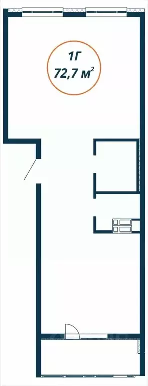 1-к кв. Приморский край, Находка  (72.7 м) - Фото 1