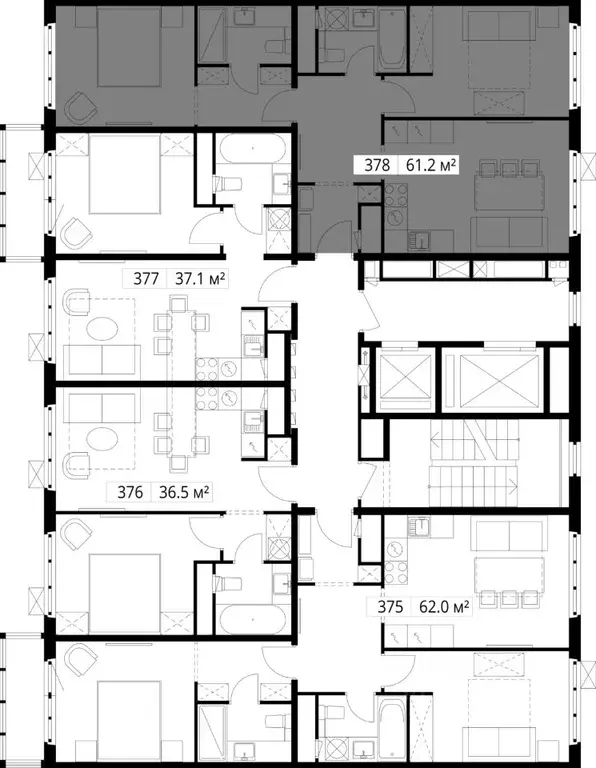 2-к кв. Московская область, Ленинский городской округ, д. Сапроново, ... - Фото 2