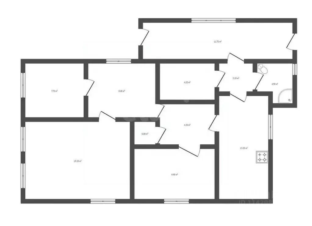 Дом в Воронежская область, Борисоглебск Южная ул., 35 (87 м) - Фото 1