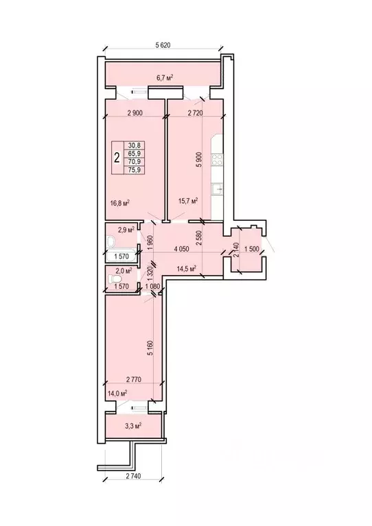 2-к кв. Саратовская область, Энгельс Новобазарная ул., 4 (75.9 м) - Фото 0