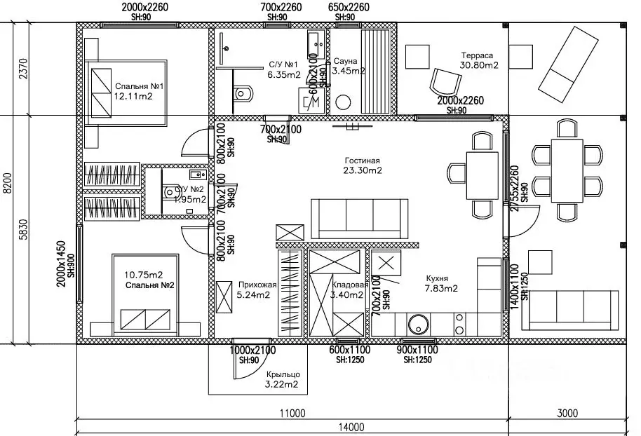 Дом в Севастополь ул. Дениса Ракицкого (115 м) - Фото 2