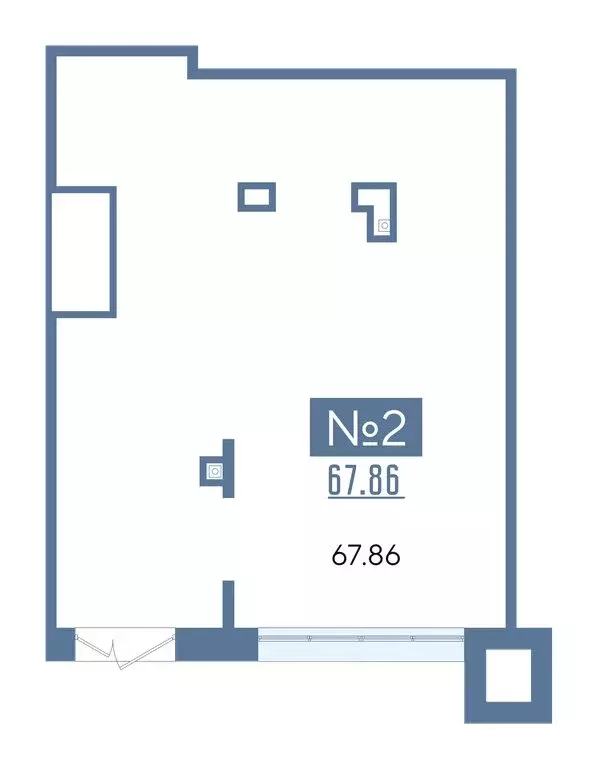 Торговая площадь (67.86 м) - Фото 2