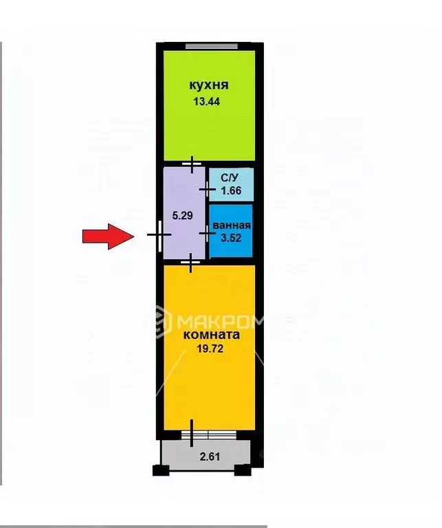 1-к кв. Санкт-Петербург, Санкт-Петербург, Зеленогорск Гражданская ул., ... - Фото 2
