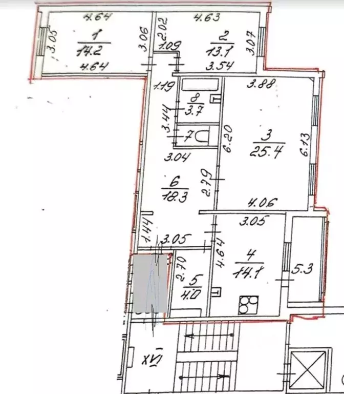3-к кв. Санкт-Петербург просп. Энгельса, 150к1Б (94.2 м) - Фото 1