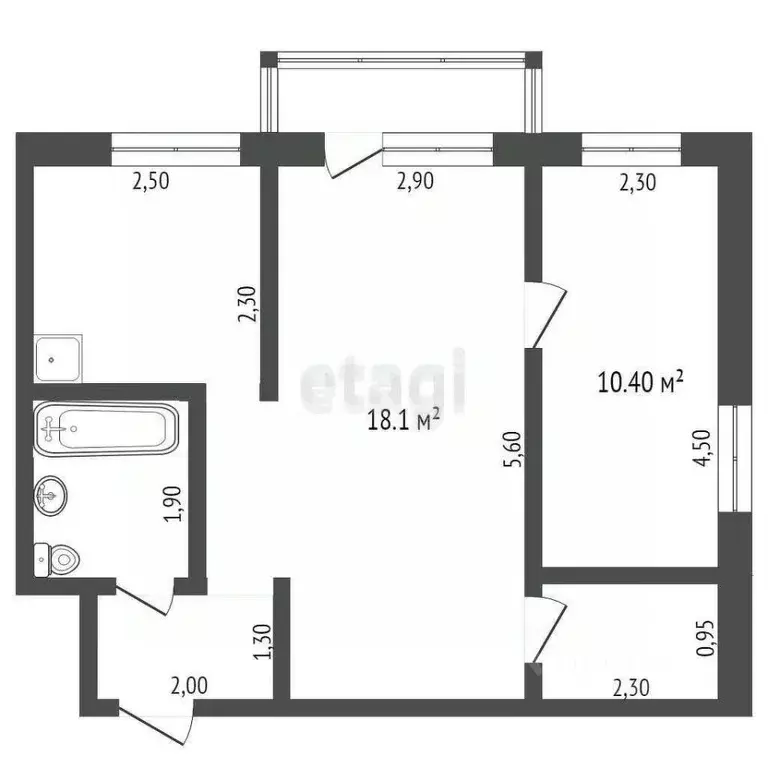 2-к кв. Алтайский край, Бийск ул. Декабристов, 23/1 (43.8 м) - Фото 2