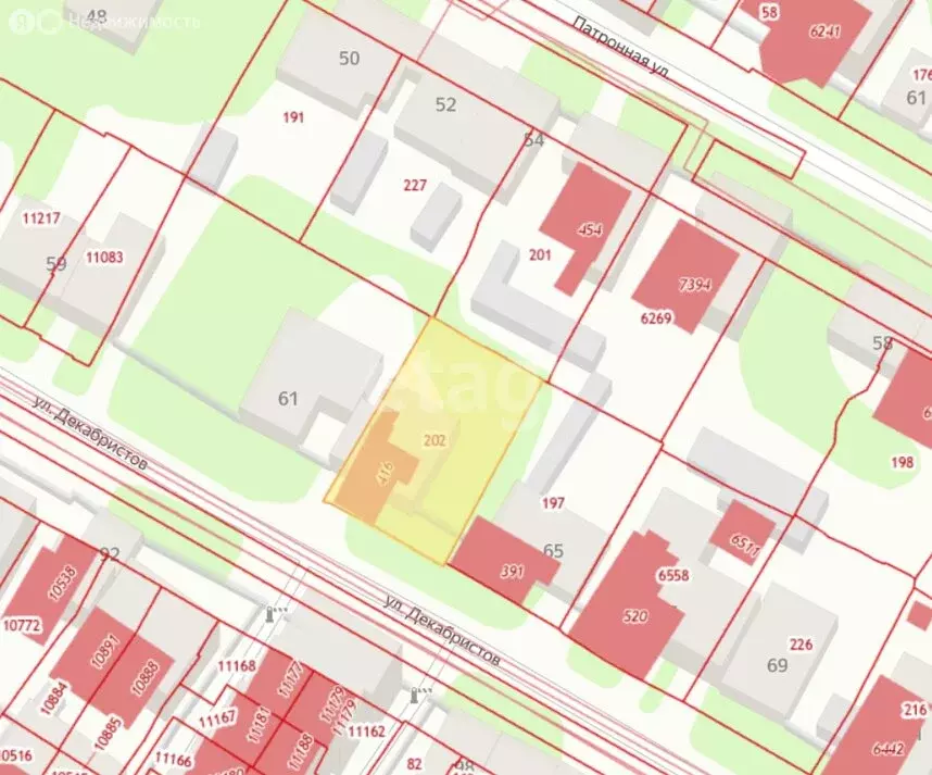 Участок в Тула, улица Декабристов (4.63 м) - Фото 1