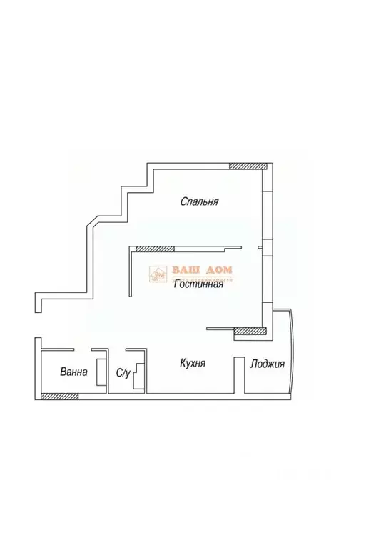 2-к кв. Тульская область, Тула просп. Ленина, 124 (58.0 м) - Фото 2