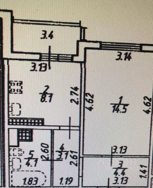 1-к кв. Санкт-Петербург дор. Муринская, 14к2 (34.2 м) - Фото 2