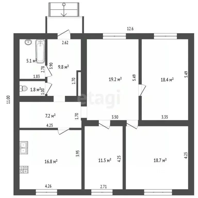 Дом в Ставропольский край, Предгорный муниципальный округ, с. Винсады ... - Фото 2