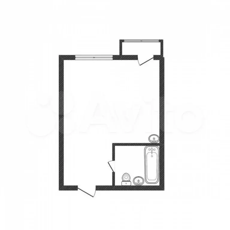 Квартира-студия, 22,1 м, 4/5 эт. - Фото 0