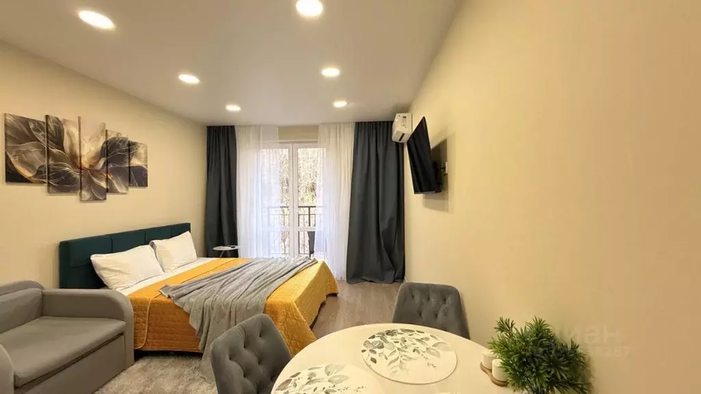 Студия Краснодарский край, Сочи ул. Искры, 88к3 (29.0 м) - Фото 0