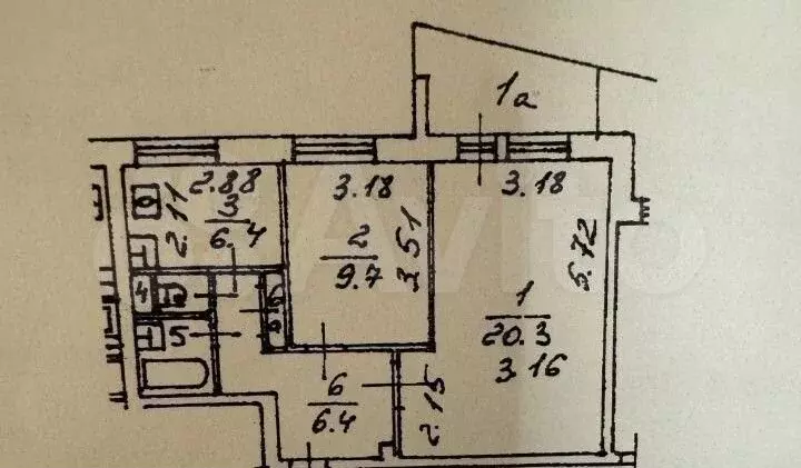 2-к. квартира, 46 м, 5/9 эт. - Фото 0