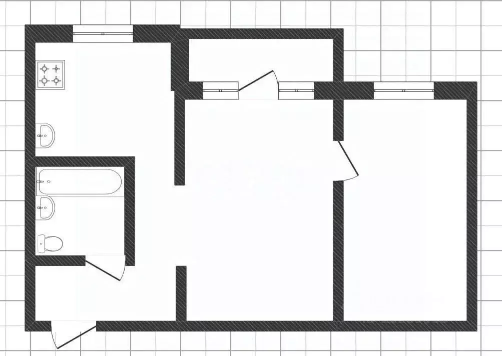2-к кв. Липецкая область, Липецк ул. Космонавтов, 33/2 (40.5 м) - Фото 2