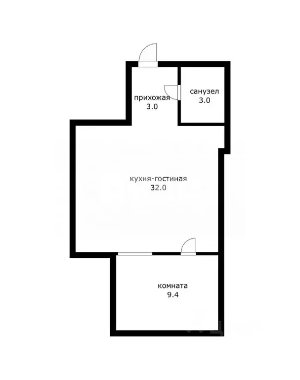 1-к кв. Краснодарский край, Сочи Новый Сочи мкр, ул. Калужская, 28/2 ... - Фото 2
