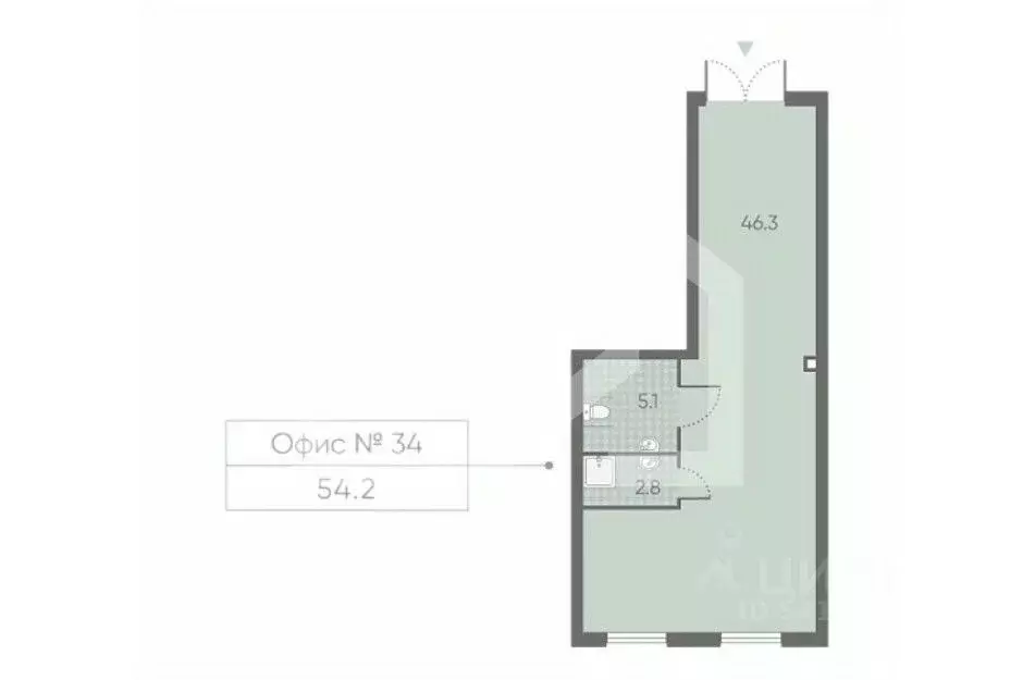 Помещение свободного назначения в Москва Производственная ул., 17 (54 ... - Фото 2