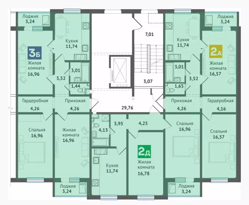 2-к кв. Марий Эл, Медведево городское поселение, Медведево пгт ул. ... - Фото 2