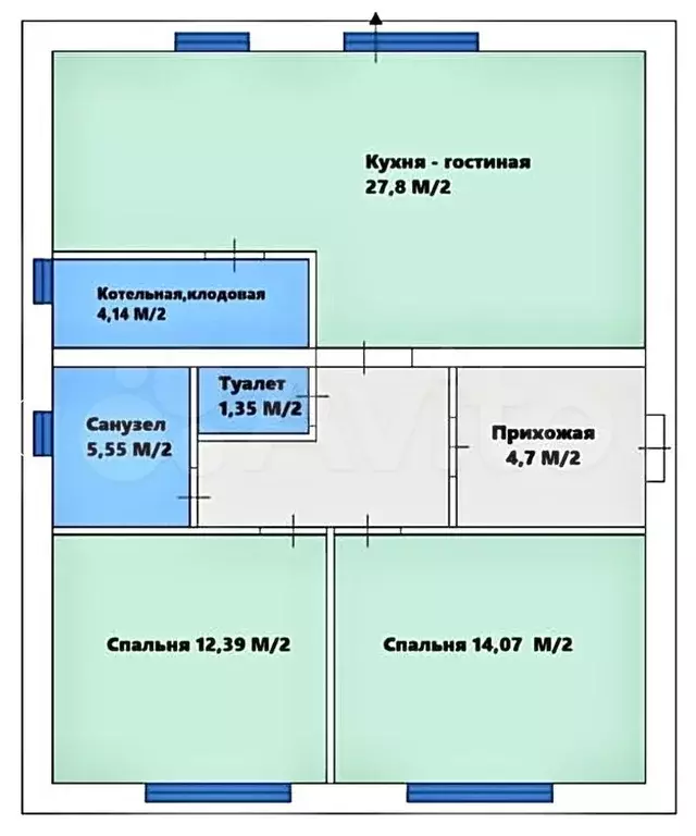 Дом 72 м на участке 6 сот. - Фото 0