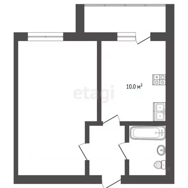 1-к кв. Алтайский край, Новоалтайск ул. Анатолия, 90 (40.0 м) - Фото 2