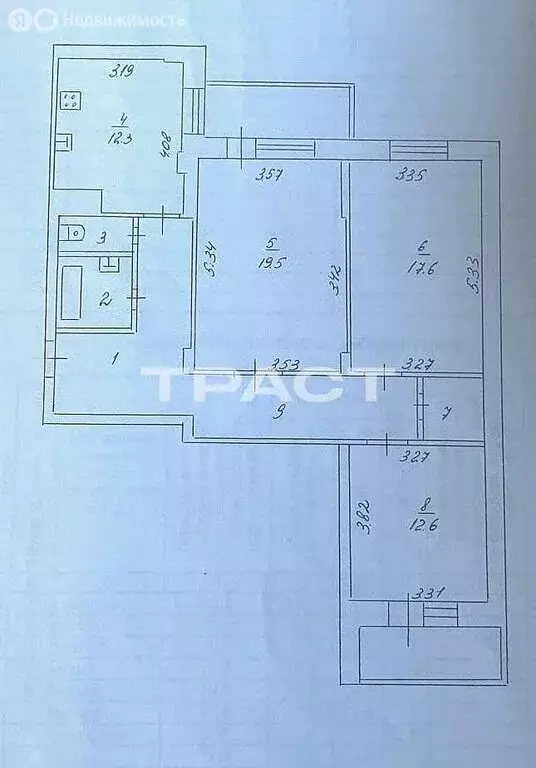 3-комнатная квартира: Воронеж, улица Димитрова, 27 (89 м) - Фото 1