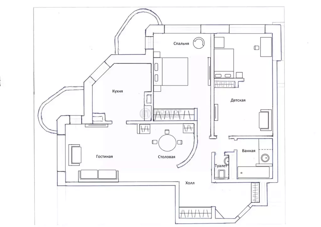 3-к кв. Москва Братеевская ул., 21К3 (78.3 м) - Фото 2