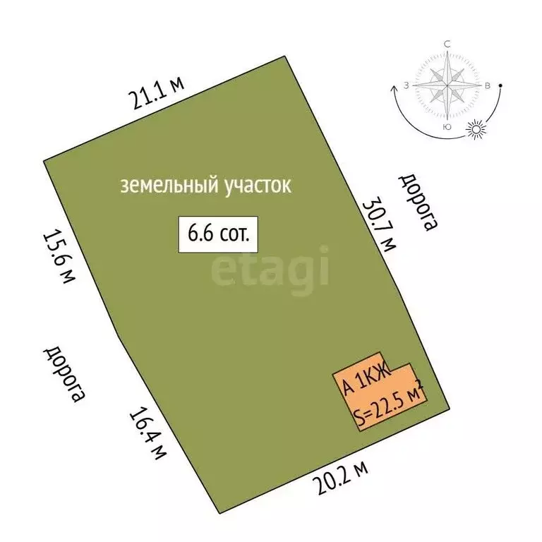 Дом в Тюмень, СНТ Топаз, Полевая улица (22.5 м) - Фото 2