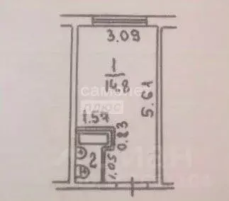 Студия Липецкая область, Липецк Осенний проезд, 8 (17.0 м) - Фото 2