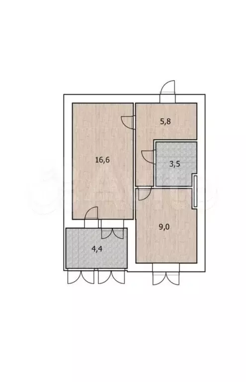 1-к. квартира, 37,5 м, 5/5 эт. - Фото 0