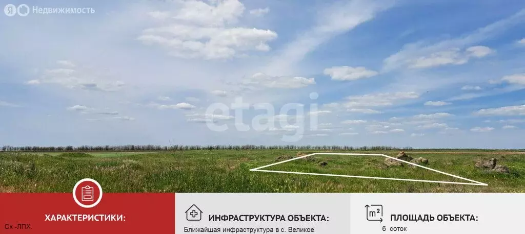 Участок в Сакский район, село Ромашкино (6 м) - Фото 1