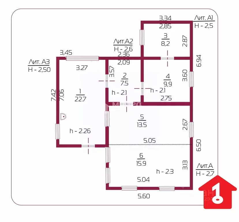 Дом в Омская область, Омск Московка мкр, ул. 8-я Балтийская (78 м) - Фото 2