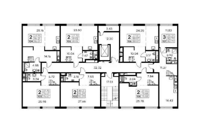 2-к кв. Санкт-Петербург ул. Челюскина, 10 (73.9 м) - Фото 1