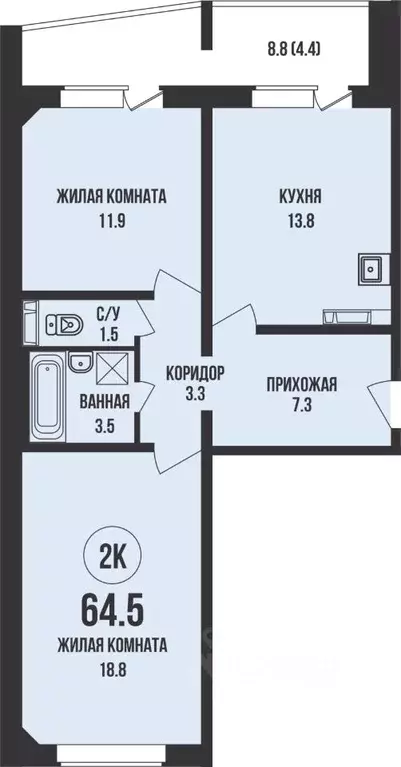 2-к кв. Новосибирская область, Новосибирск Династия жилой комплекс ... - Фото 0