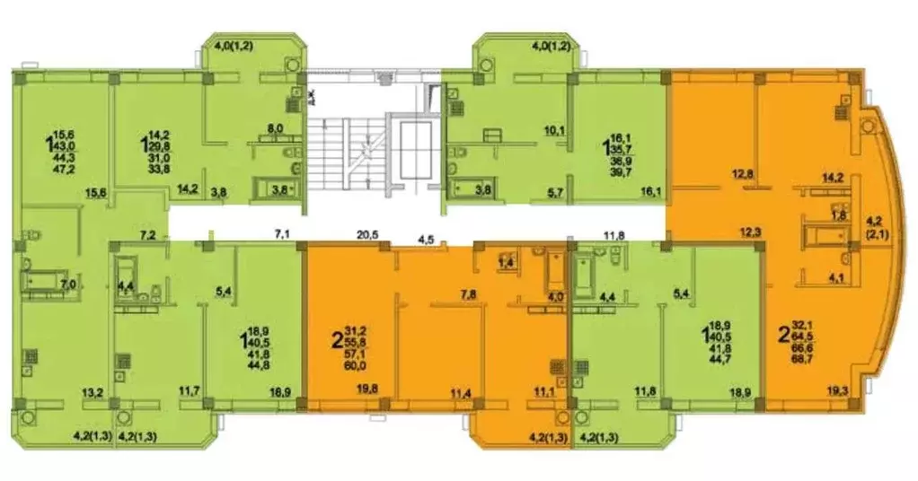 2-к кв. Ставропольский край, Ессентуки ул. Шмидта, 80/1с (60.0 м) - Фото 1