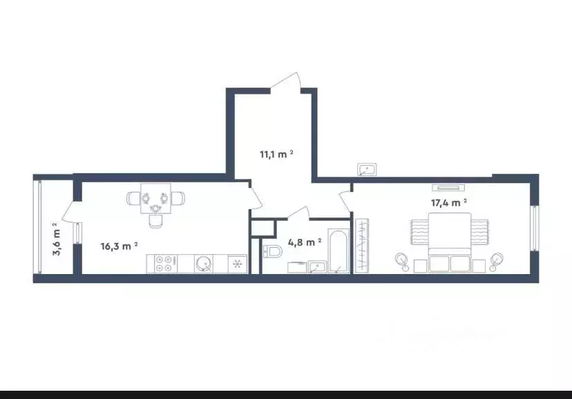 2-к кв. Москва Лосиноостровская ул., вл45к2 (53.0 м) - Фото 0