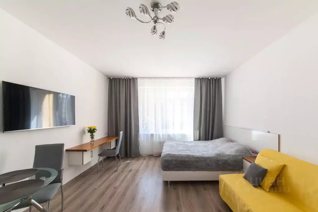 Студия Санкт-Петербург ул. Среднерогатская, 9 (28.0 м) - Фото 1
