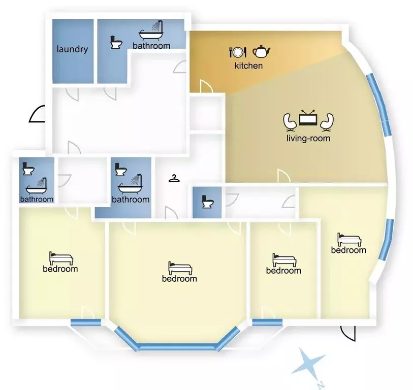 5-к кв. Москва 7-й Ростовский пер., 15 (206.0 м) - Фото 2