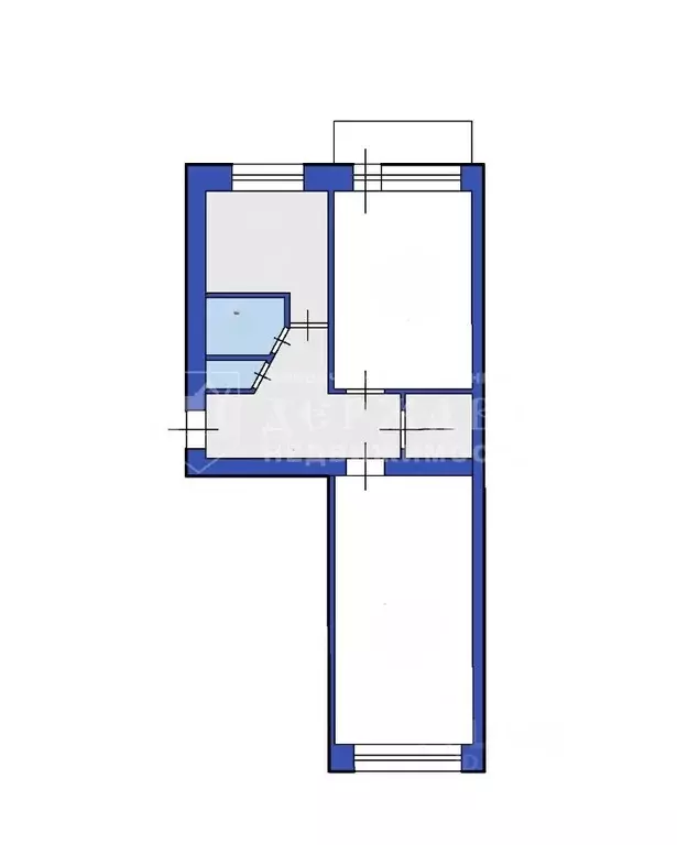 2-к кв. Иркутская область, Железногорск-Илимский 6-й кв-л, 7 (45.0 м) - Фото 2