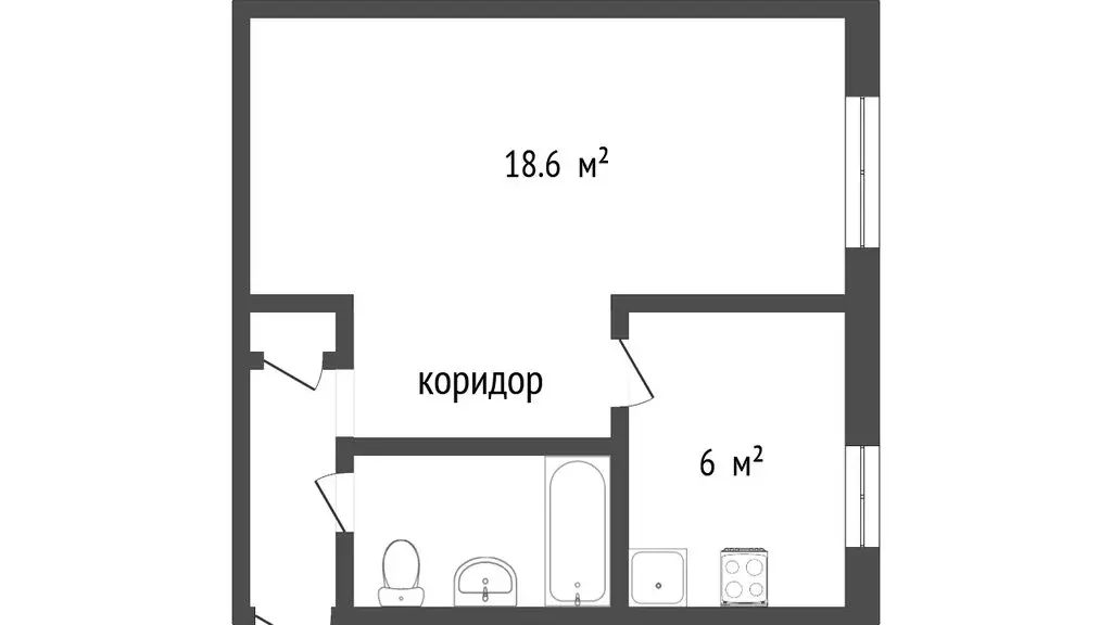 1-комнатная квартира: Улан-Удэ, Ткацкая улица, 16 (31 м) - Фото 1