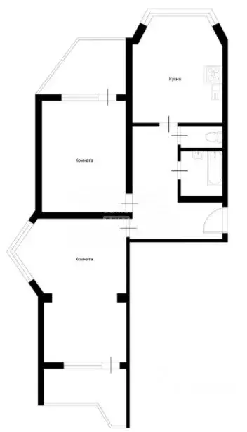 2-комнатная квартира: Балашиха, микрорайон Железнодорожный, улица ... - Фото 0