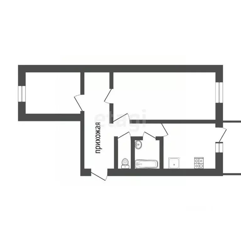 2-к кв. Белгородская область, Белгород просп. Ватутина, 22б (57.5 м) - Фото 1