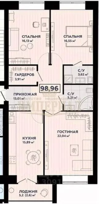 3-к кв. Марий Эл, Йошкар-Ола Красноармейская ул., 58 (87.58 м) - Фото 1