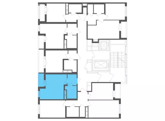 Квартира-студия: посёлок Шушары, Старорусский проспект, 3к1 (26.5 м) - Фото 2