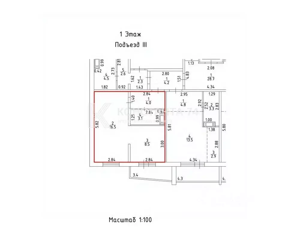 1-к кв. Челябинская область, Челябинский городской округ, пос. ... - Фото 2